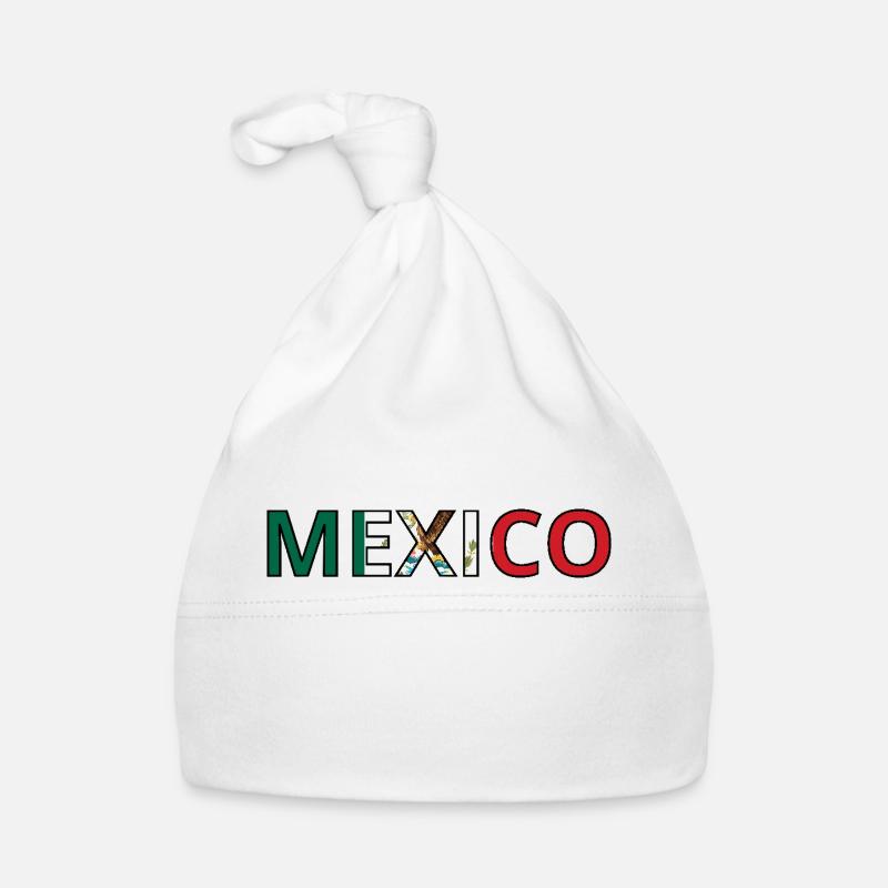 Drapeau Mexico Bonnet bio Bébé
