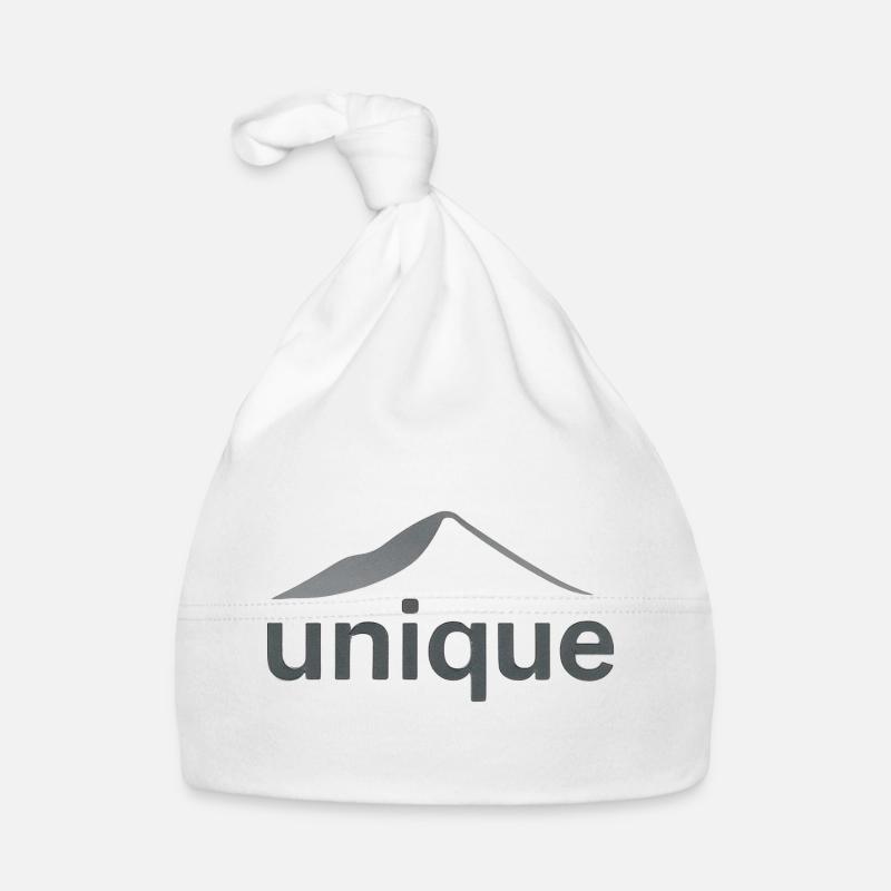 "Unique mountain design" Organic Baby Cap