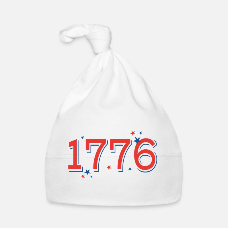 Rouge-BleuEtoilesCélébrationDesign Bonnet bio Bébé