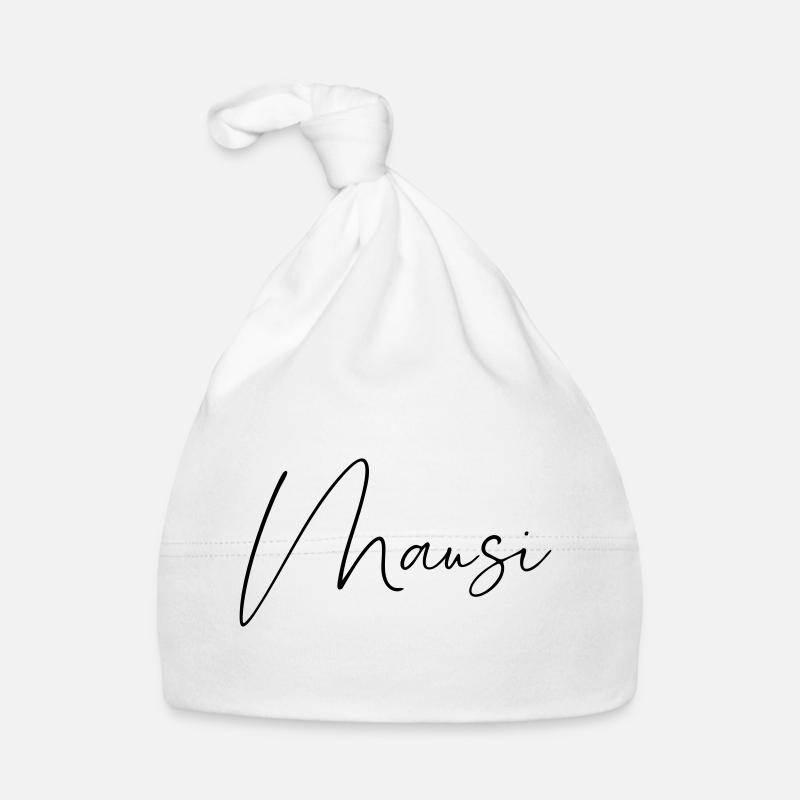 Mausi / Conception de l’écriture manuscrite Bonnet bio Bébé