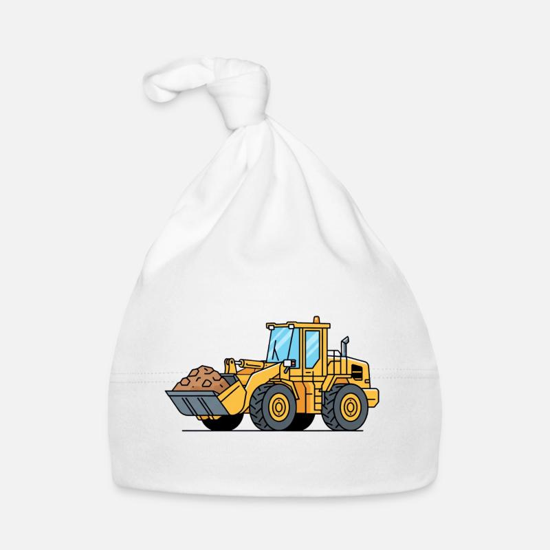 Wheel loader construction machine Organic Baby Cap