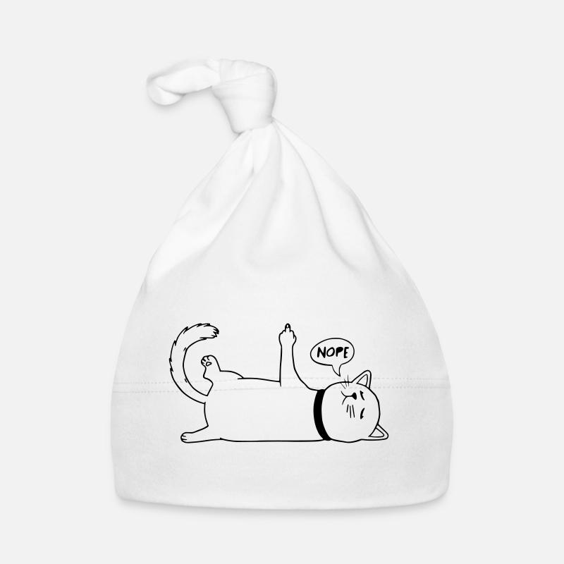Lazy Cat Cat Lover Cat Owner Saying Organic Baby Cap