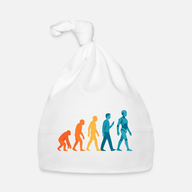 Evolution zum Roboter Outline Baby Bio-Mütze