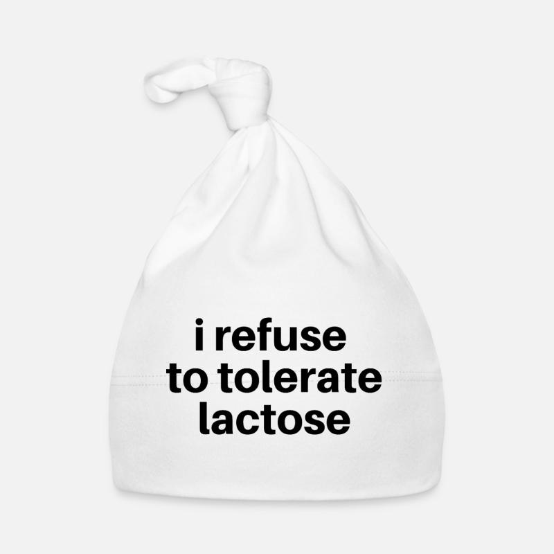 I Refuse to Tolerate Lactose Organic Baby Cap
