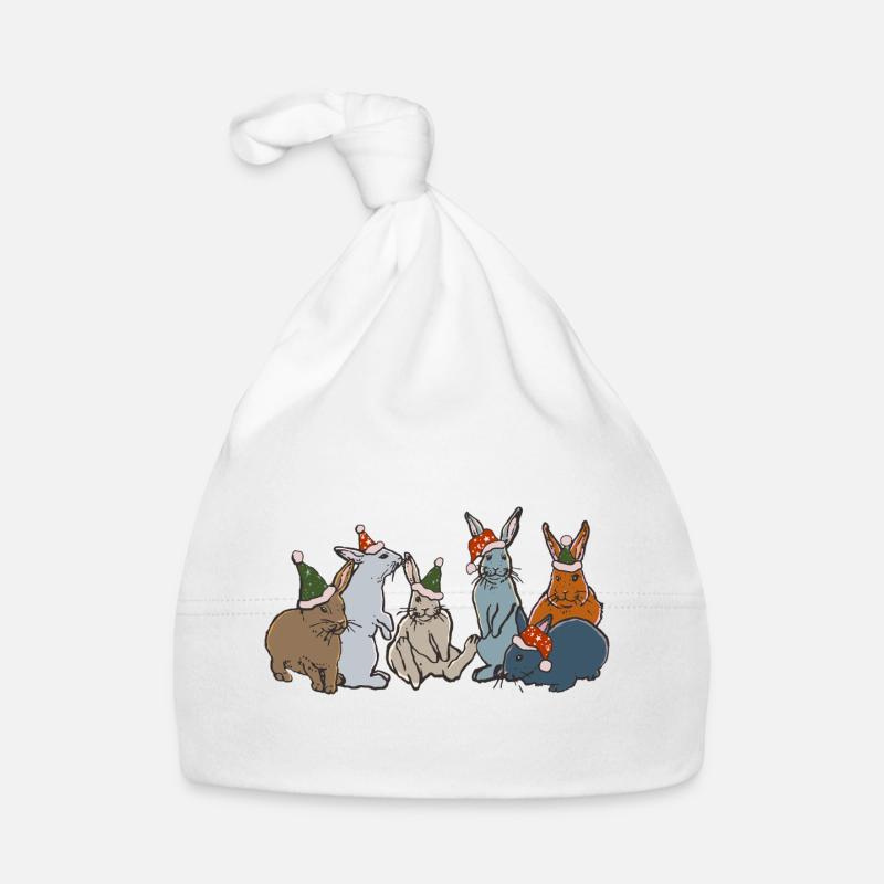 WEIHNACHTSHASEN Baby Bio-Mütze