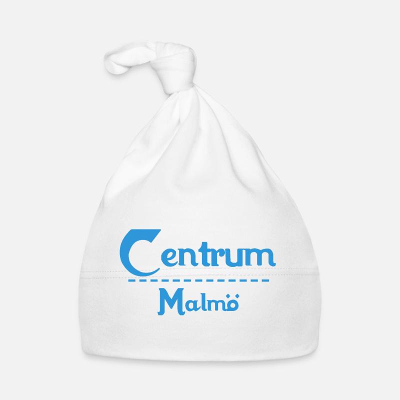 Centrum Malmö – Blue Text Design Baby Bio-Mütze