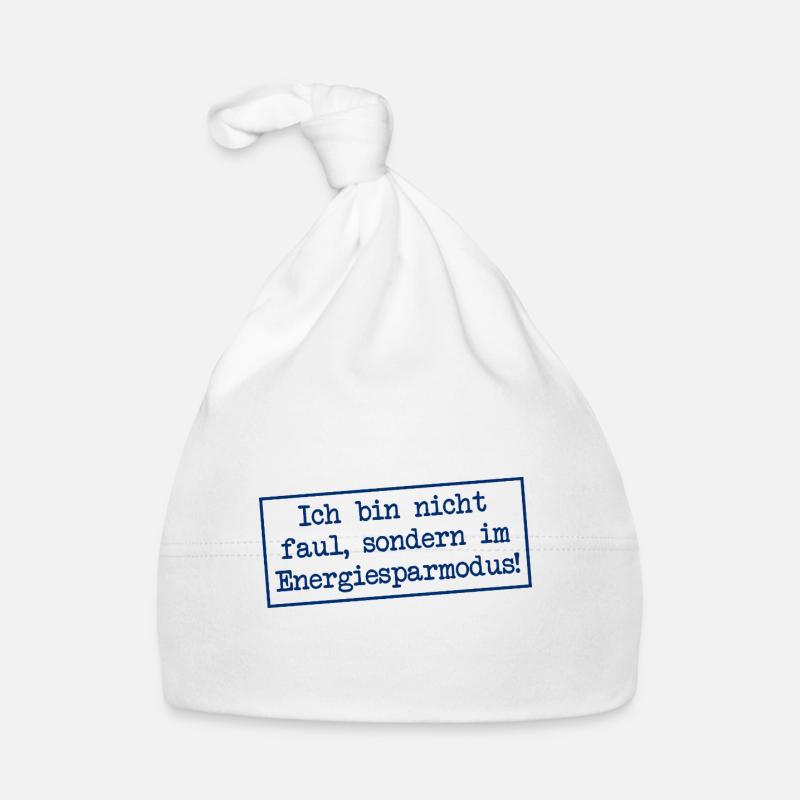 I'm not lazy, I'm in energy saving mode! Organic Baby Cap