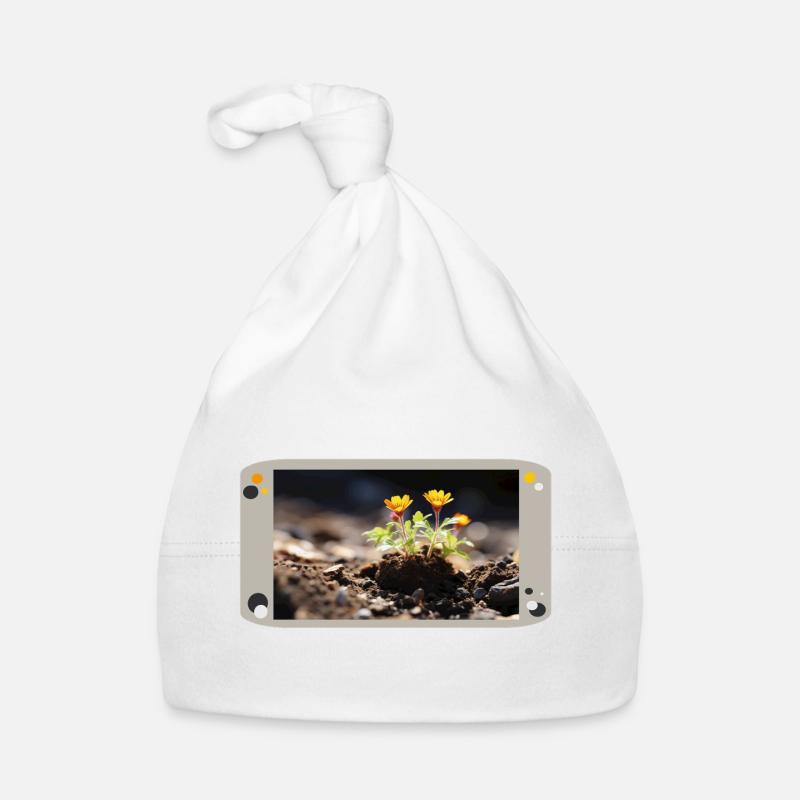 Flower in sunlight Organic Baby Cap