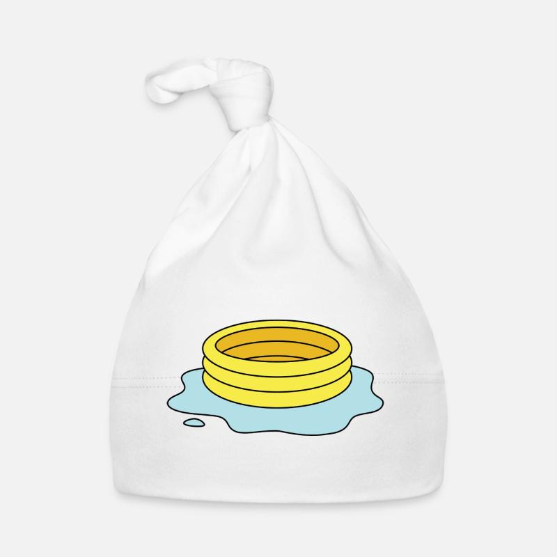 Paddling pool with puddle / leaky paddling pool Organic Baby Cap