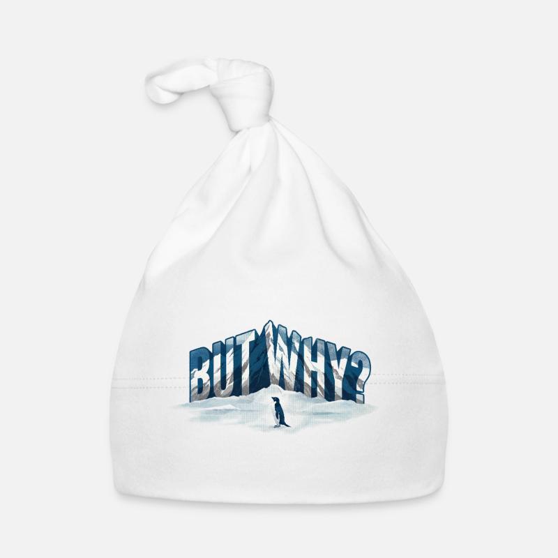 Nihilist Penguin But Why? Organic Baby Cap
