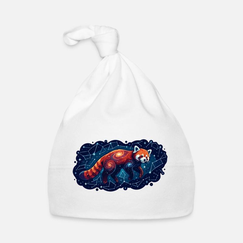 Cosmic Red Panda Constellation Constellation Organic Baby Cap