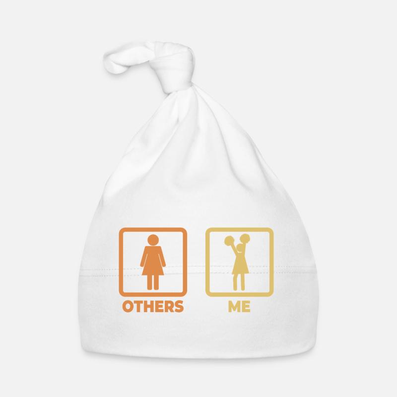 Cheerleading stick figures Organic Baby Cap