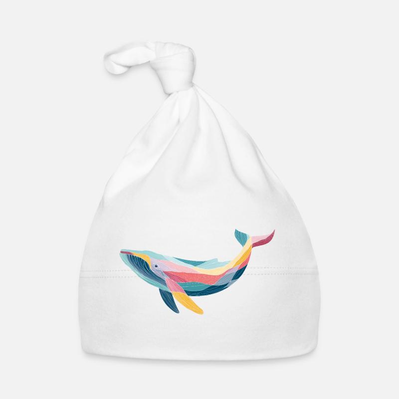 Wal, Meerestier Baby Bio-Mütze