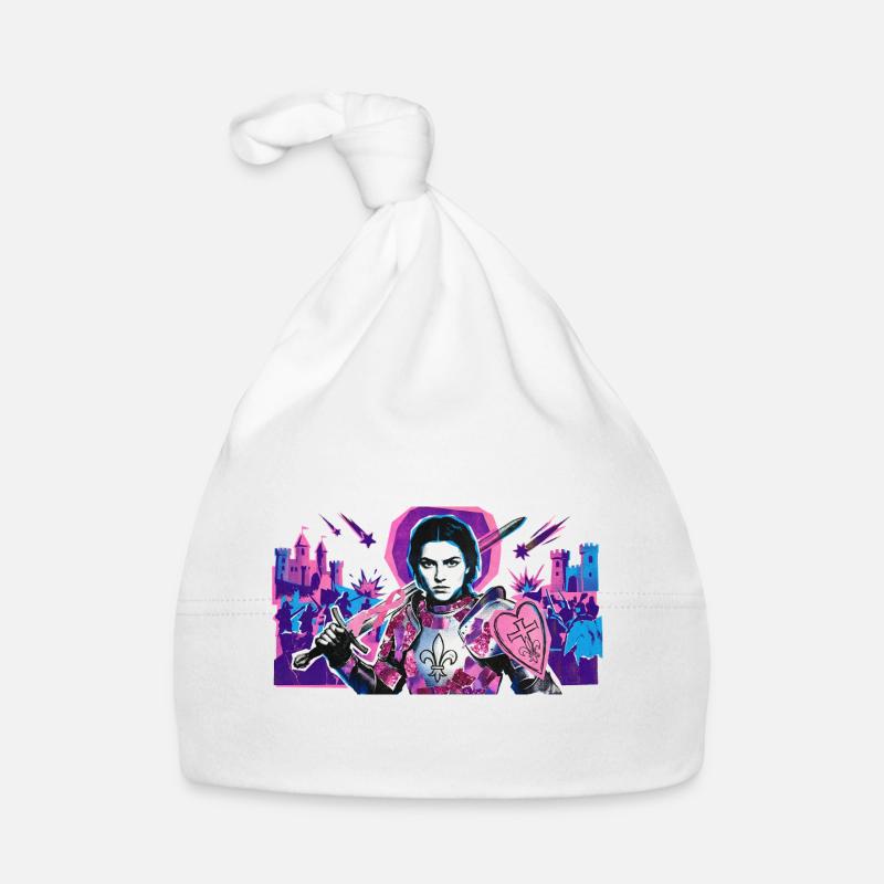 Neonritter mit Herzschild Baby Bio-Mütze