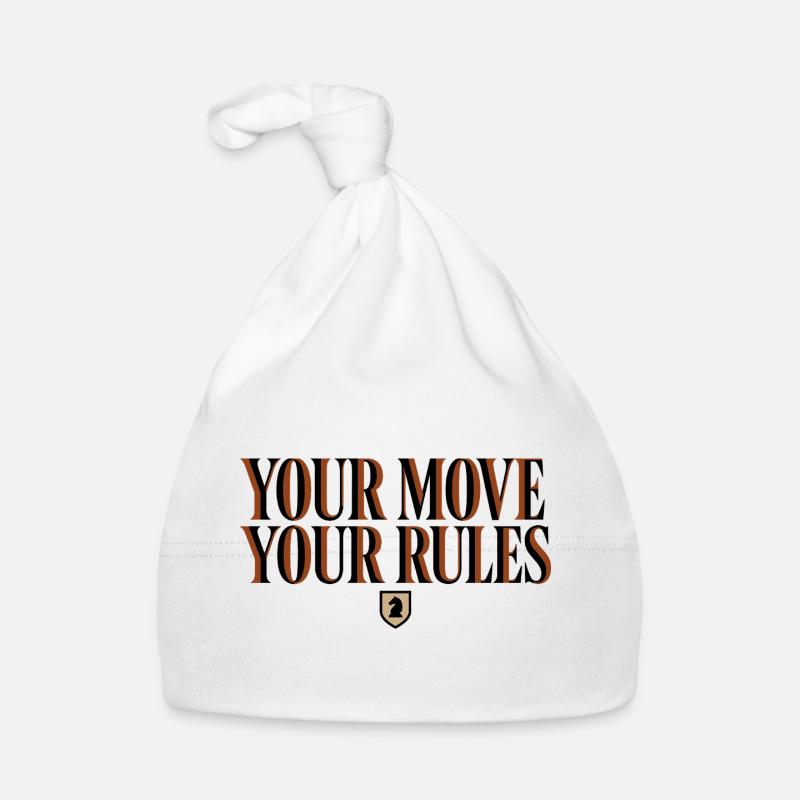 Échecs Ton Coup Tes Règles - Design Cavalier Bonnet bio Bébé
