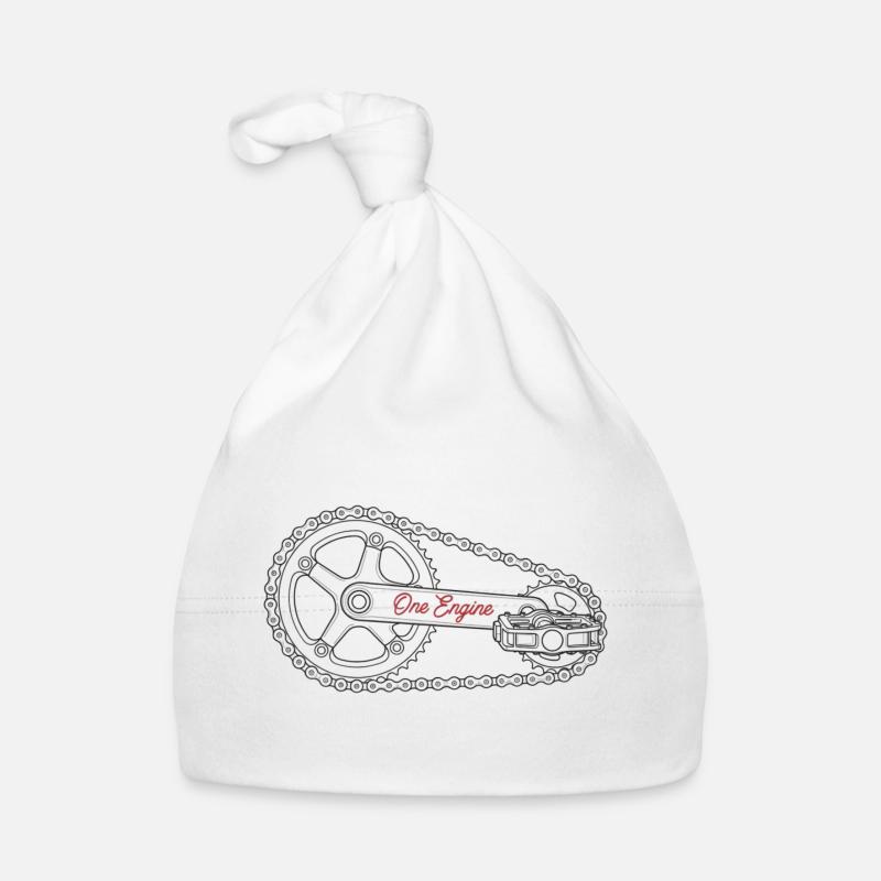 One Engine Bike - Gift for Cyclists Organic Baby Cap