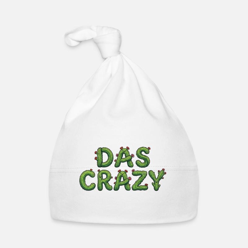 DAS CRAZY Kaktus Meme Spruch Baby Bio-Mütze