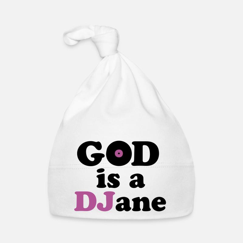 God is a DJane Baby Bio-Mütze
