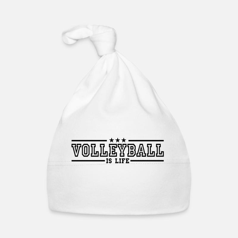 volleyball is life deluxe - Bonnet bio Bébé - blanc