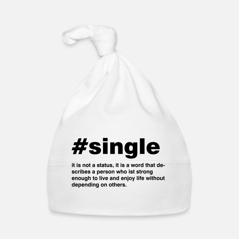 Single is not a status Baby Bio-Mütze