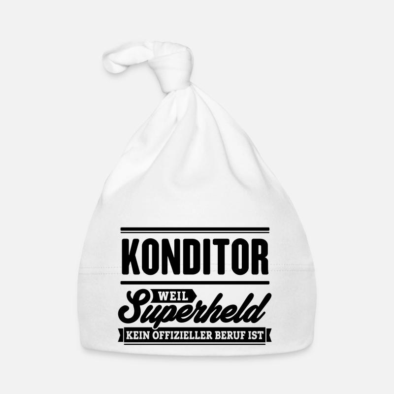 Superheld Konditor Baby Bio-Mütze