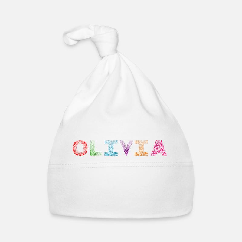 Olivia Briefname Baby Bio-Mütze
