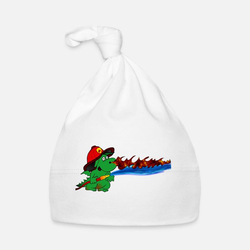 Feuerdrache Feuerwehrheld Geschenk Baby Bio-Mütze
