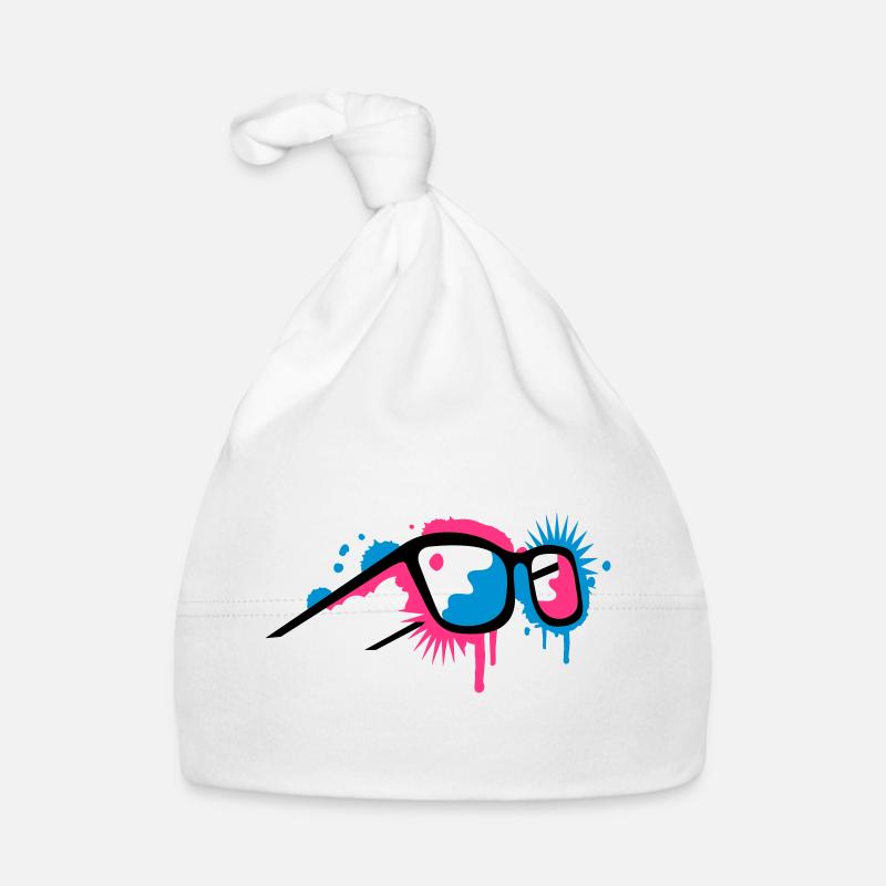 Lunettes 3D dans un style de graffiti Bonnet bio Bébé