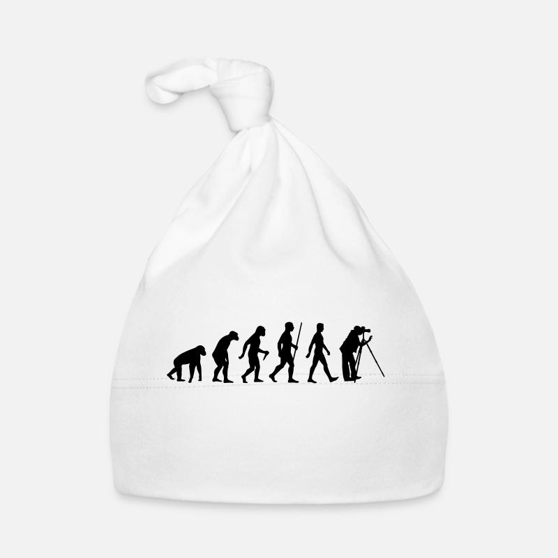 Evolution Fotograf - Baby Bio-Mütze - Weiß