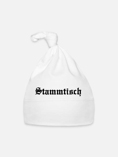 Stammtisch - Baby Bio-Mütze - Weiß - Vorne