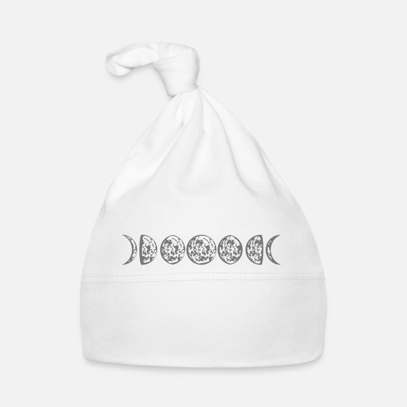 live moon crescent full moon crescent moon planet Organic Baby Cap