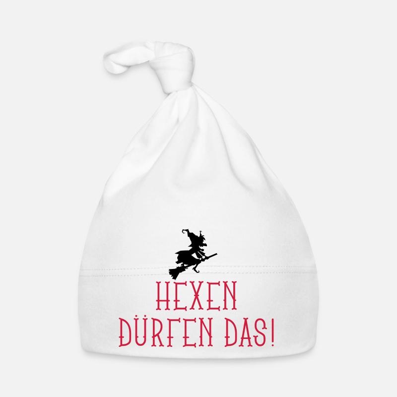 hexen_duerfen_das_12_2016_02_2c - Baby Bio-Mütze - Weiß