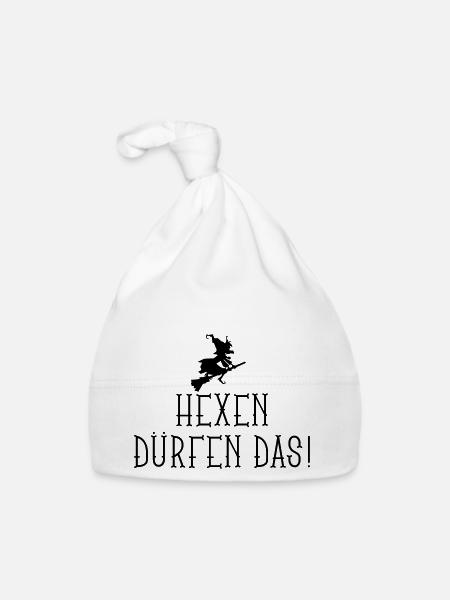 hexen_duerfen_das_12_2016_01_1c - Baby Bio-Mütze - Weiß - Vorne