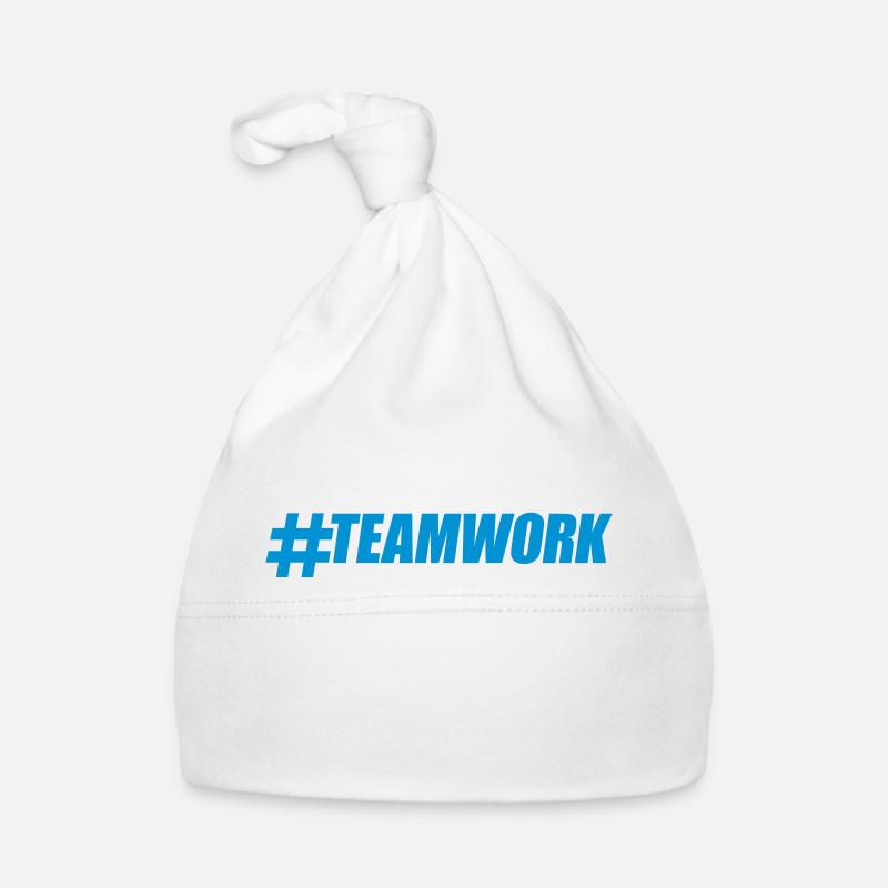 Bleu hashtag Teamwork Logo Design Crew Amis Gru Bonnet bio Bébé