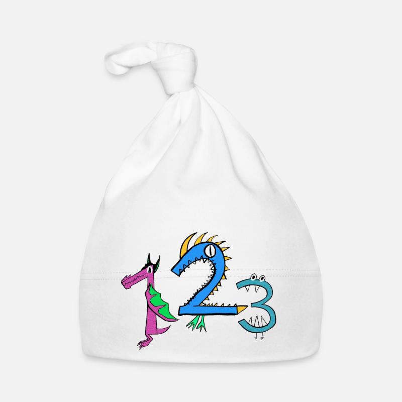 Dans la première classe avec les numéros de monstres cool! Bonnet bio Bébé