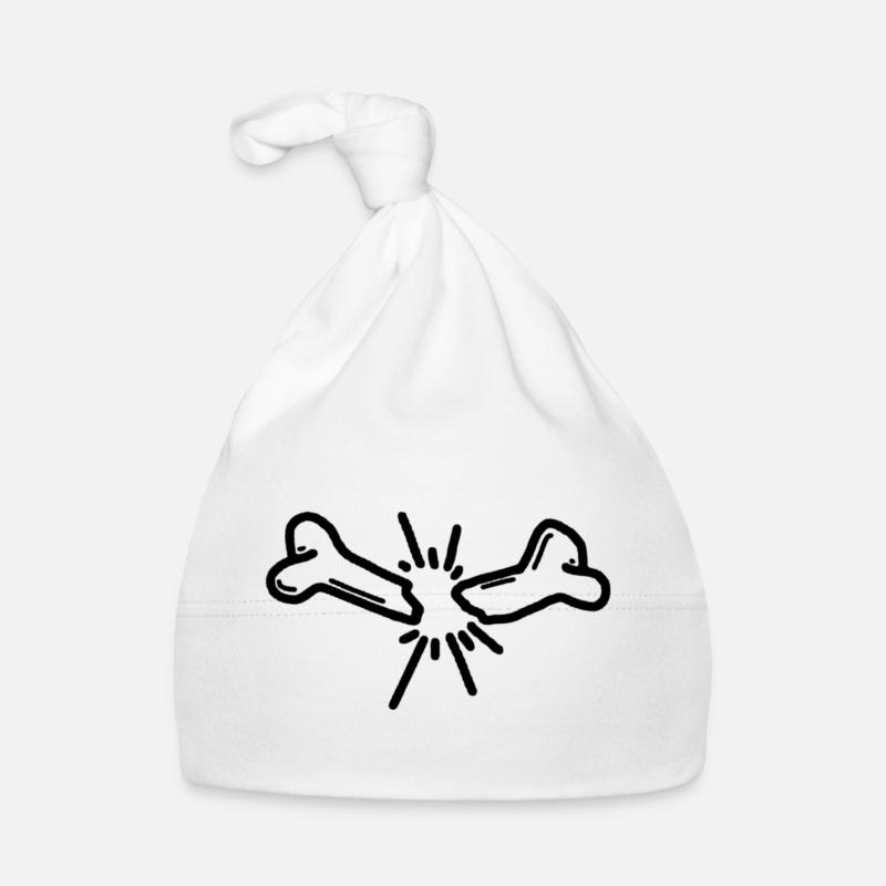 Knochenbruch Baby Bio-Mütze