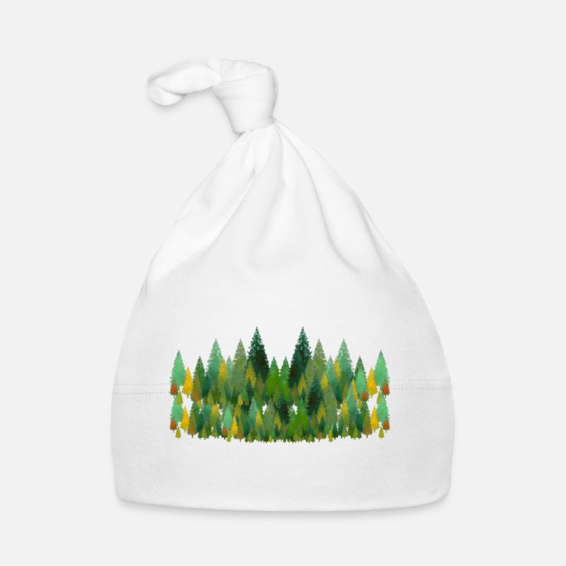 trees and trees and trees Baby Bio-Mütze