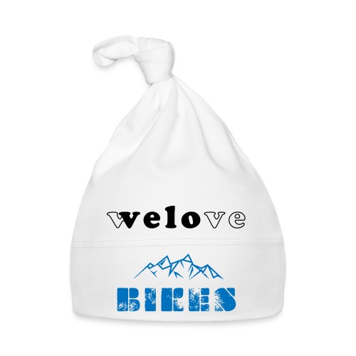 kochamy rowery 2colour - Ekologiczny czapeczka niemowlęca
