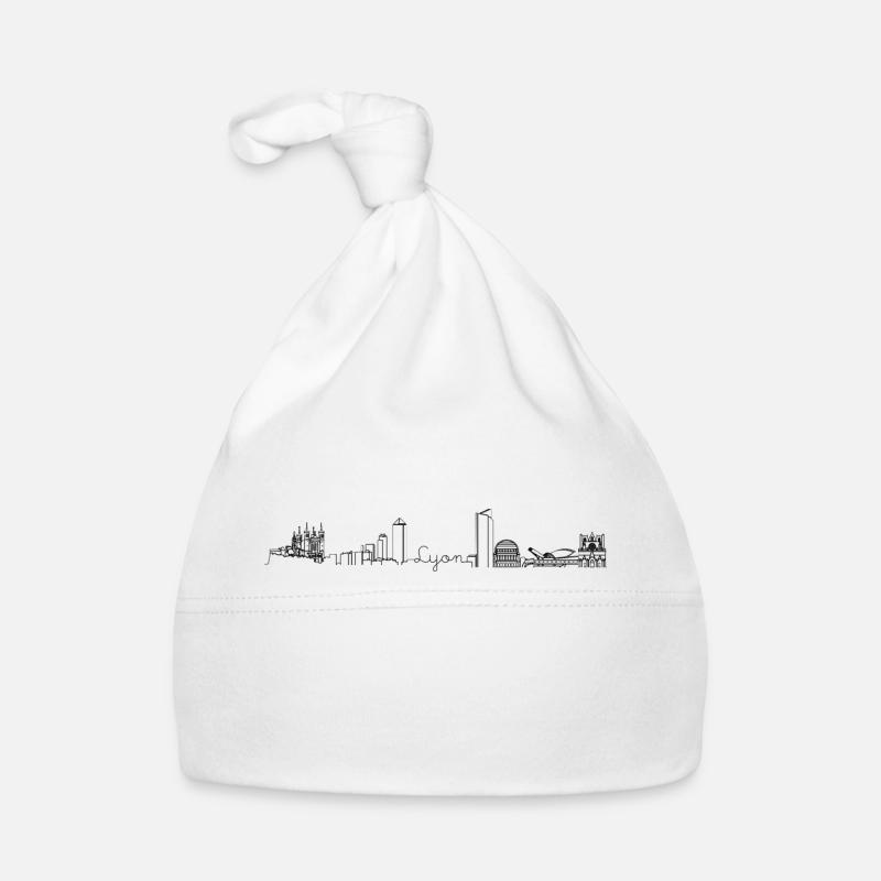 Lyon Skyline Baby Bio-Mütze