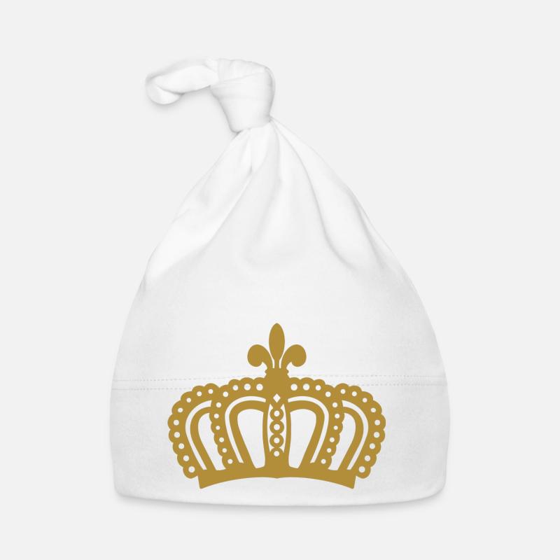 Couronne - Bonnet bio Bébé - blanc
