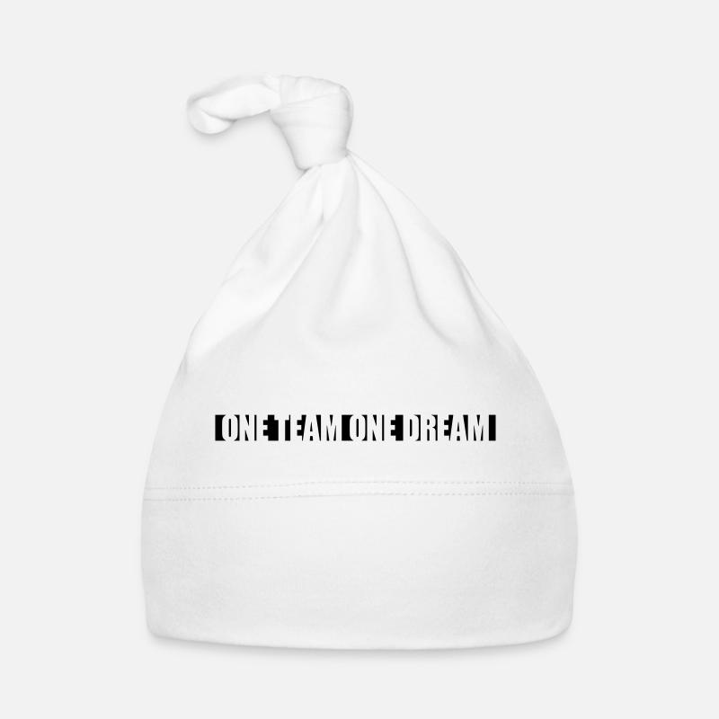 Slogan One Team Baby Bio-Mütze