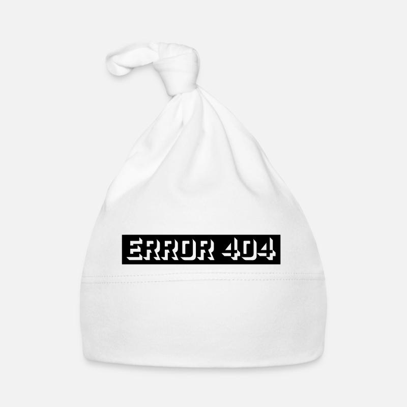 404 Error Computer Message Organic Baby Cap