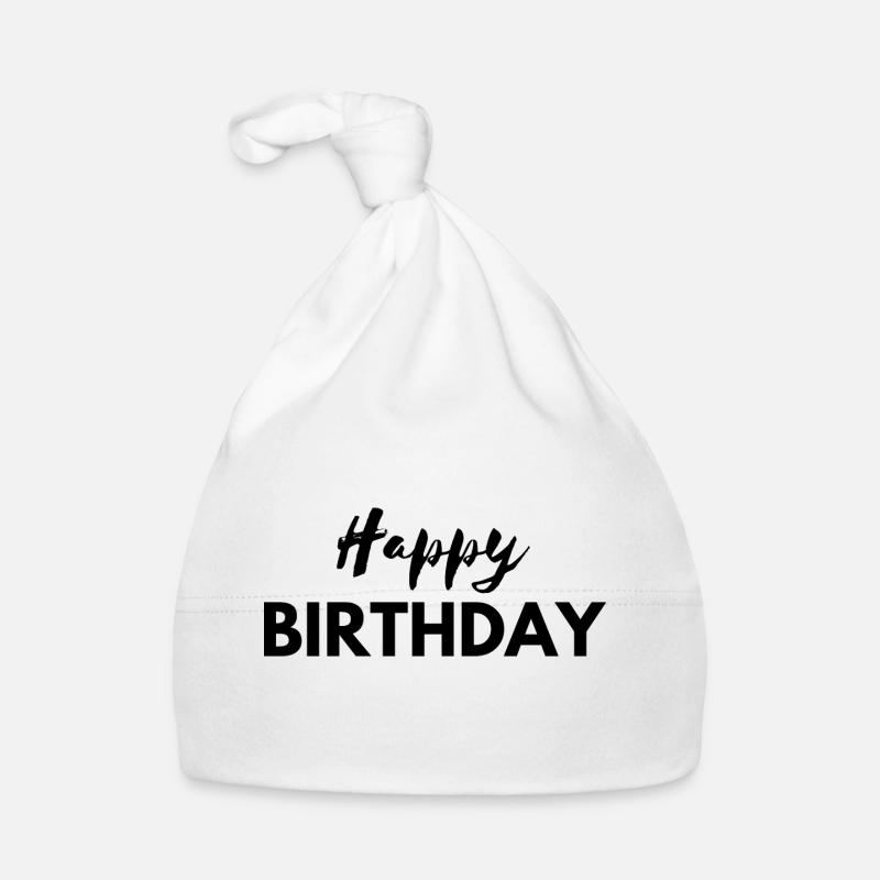 Happy birthday Organic Baby Cap
