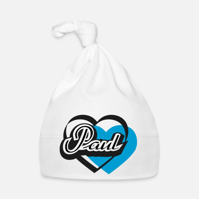 Name Paul Herz Baby Bio-Mütze