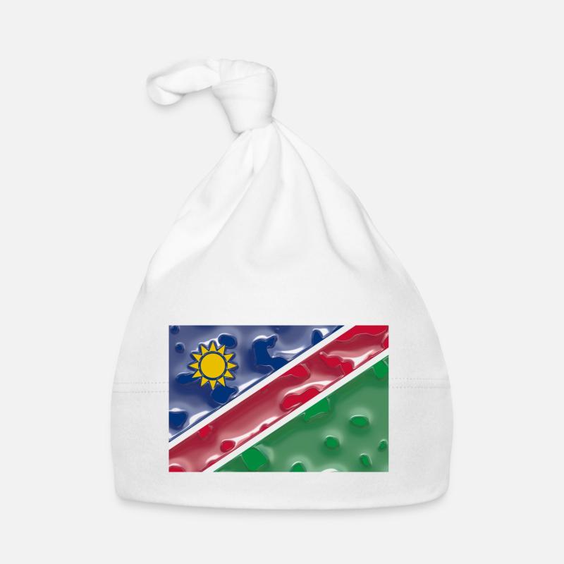 Namibia - Baby Bio-Mütze - Weiß