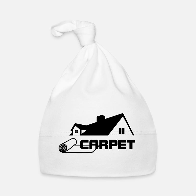 Carpet rolls logo with house Organic Baby Cap