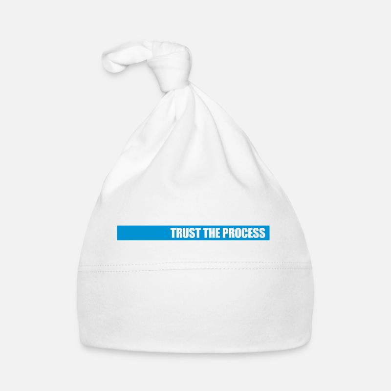 trust the process Zitat Baby Bio-Mütze