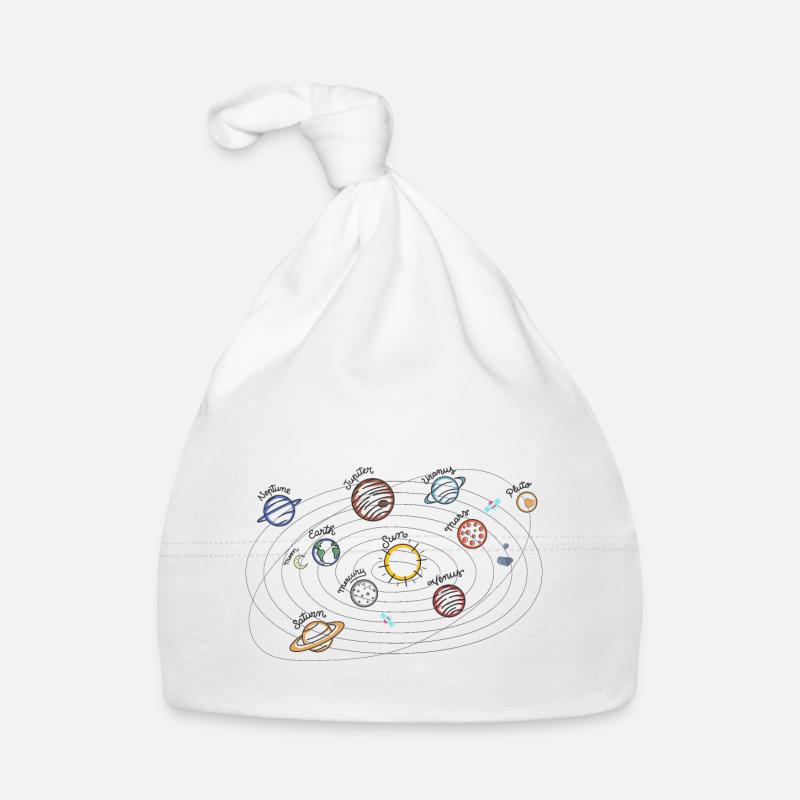 Solar System Planets Kids Knowledge Outer Space Organic Baby Cap