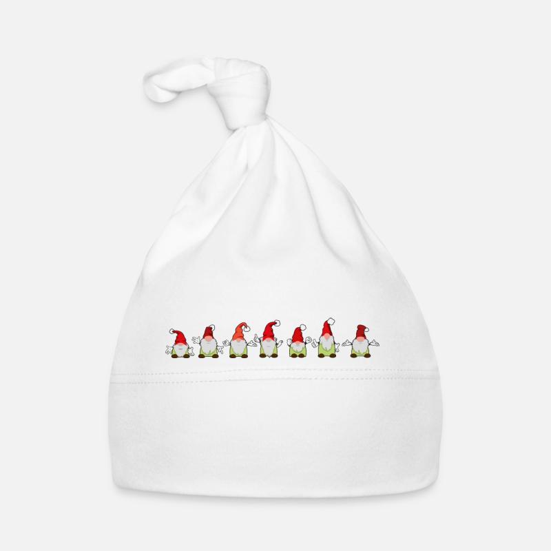 sieben Weihnachtswichtel Baby Bio-Mütze