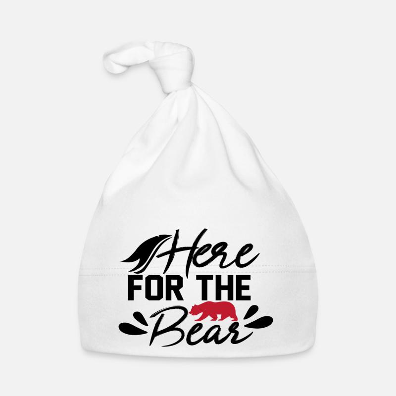 Here for the Bear Organic Baby Cap